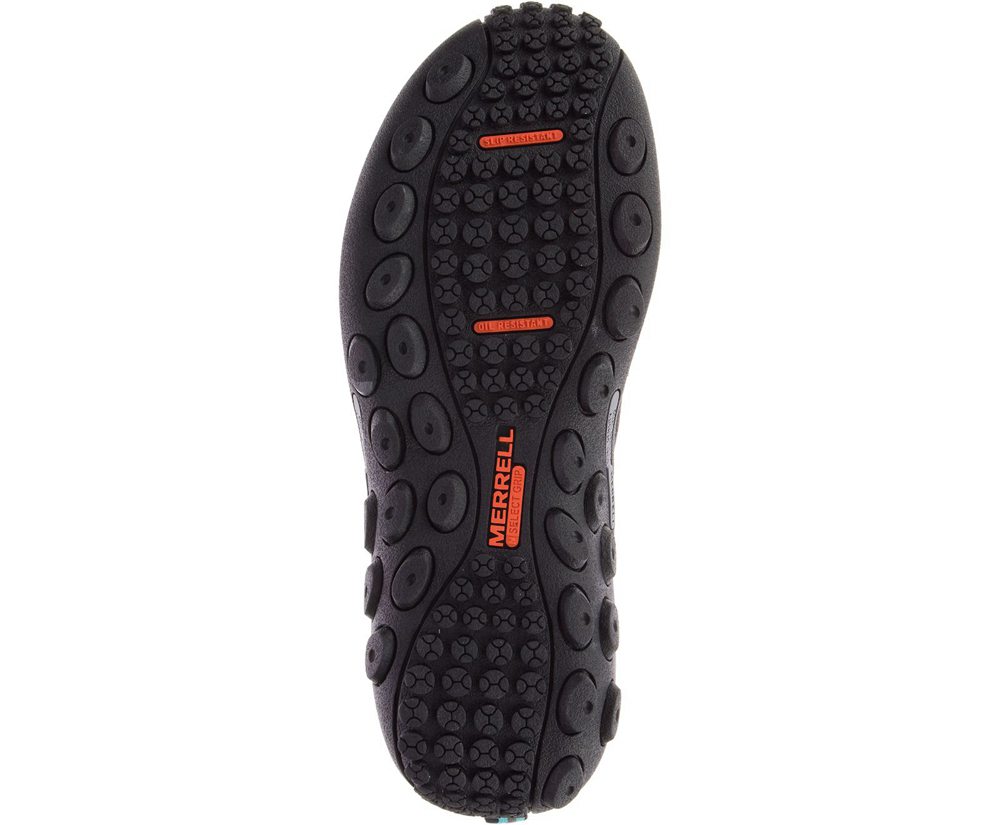 Merrell Slip Ons Black - Jungle Moc Leather SR Work - Womens 56AOFEWIK
